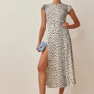 Reformation Gavin Dress in cheetah print